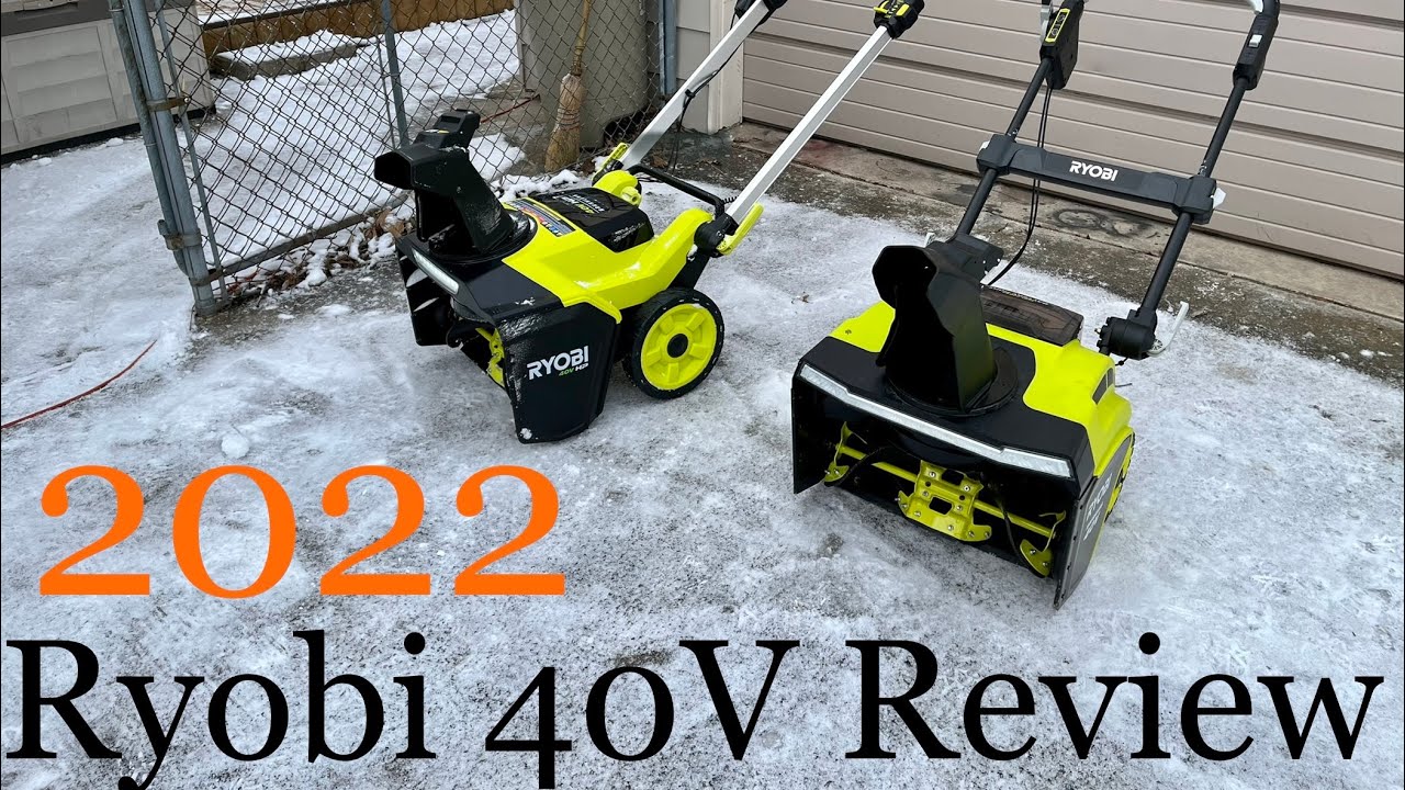 Новейший аккумуляторный снегоочиститель Ryobi 40 В RY 408101