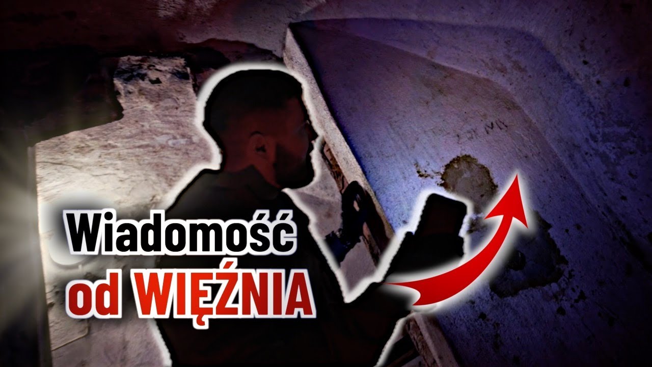 Weszliśmy do podziemnej katowni GESTAPO. Na ścianie wyryta wiadomość
