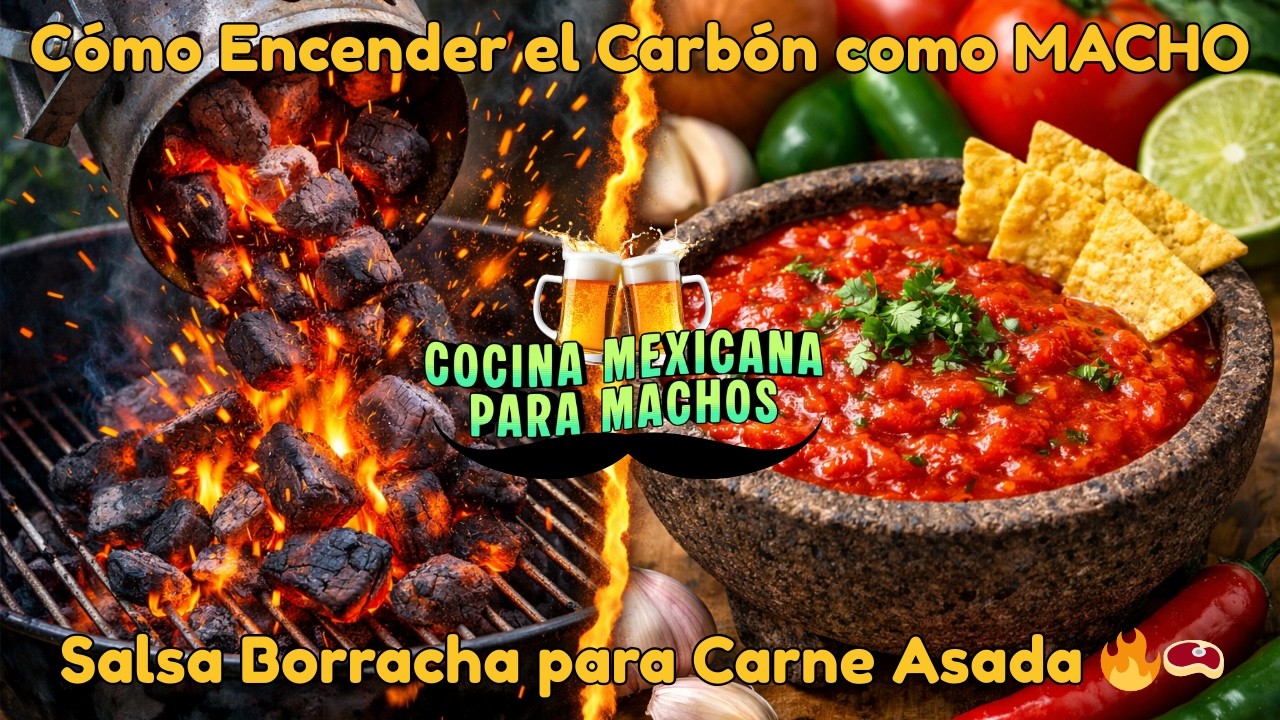 🌶️🍺Cómo Encender el Carbón como MACHO + Salsa Borracha para Carne Asada 🔥🥩