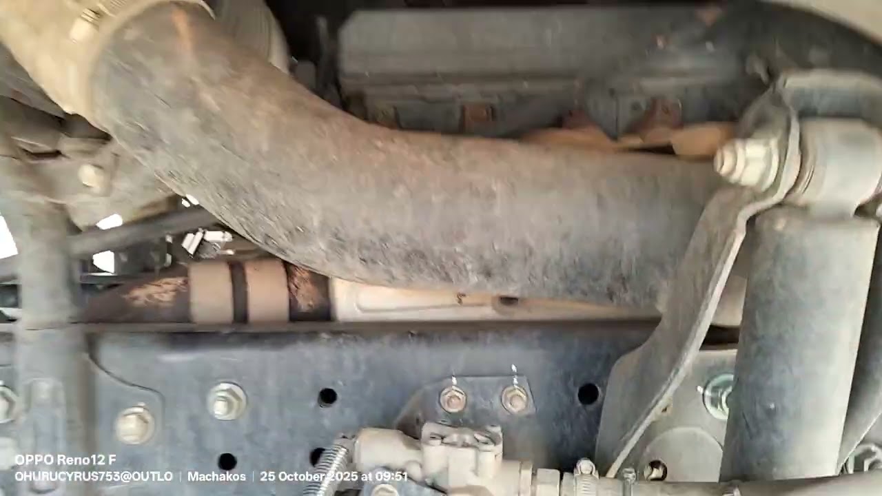 MITSUBISHI FUSO FJ Chassis frame and engine number bearing location 