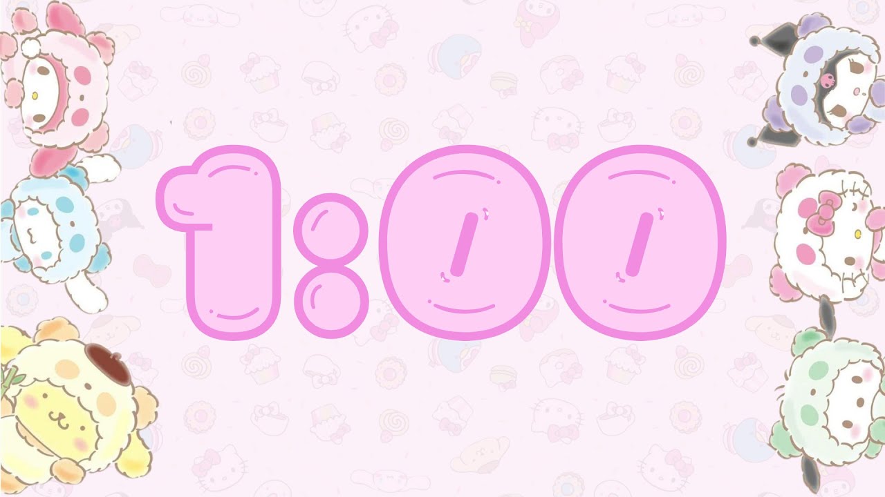 1 Minute Timer Sanrio - Calm and Relaxing Music