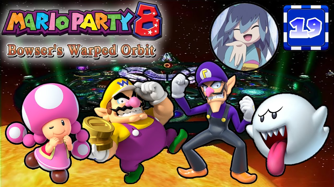 Mario Party 8 - Toadette VS Wario VS Waluigi VS Boo - Bowser's Warped Orbit | [LSF]Chaz