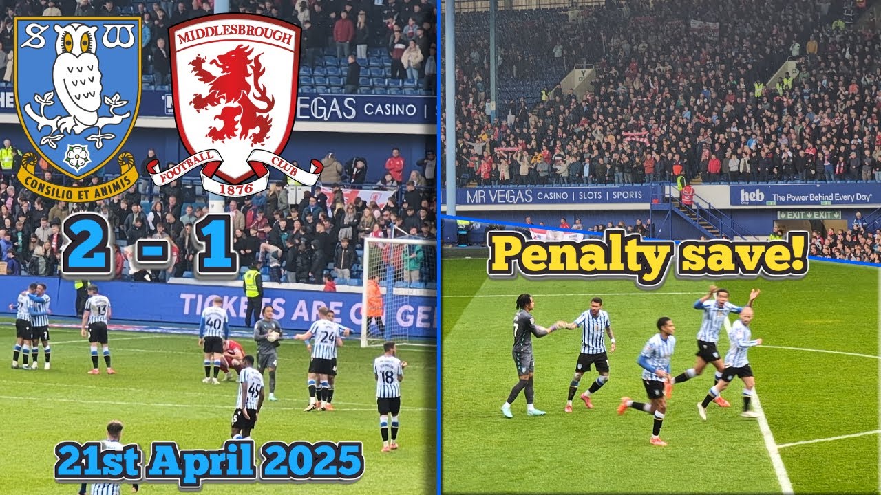 Owls FINALLY win at home and Boro BOTTLE top 6 | SWFC vs Middlesbrough | 21st April 2025 #swfc #boro