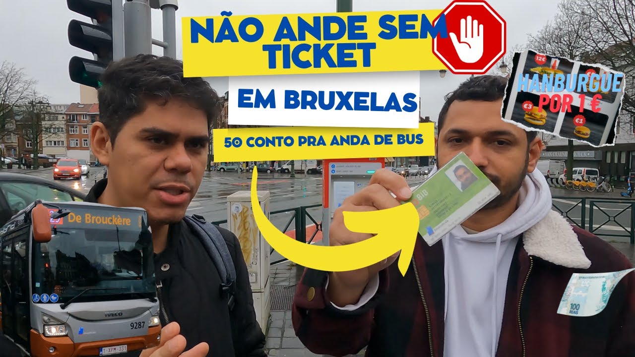Viajar de TRANSPORTE PÚBLICO em BRUXELAS é RIDICULAMENTE FÁCIL e SUPER SEGURO!