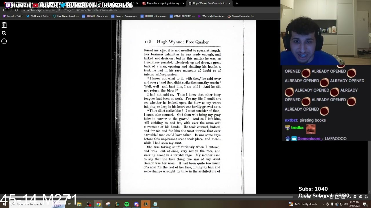 Humzh Tried to Read a Book