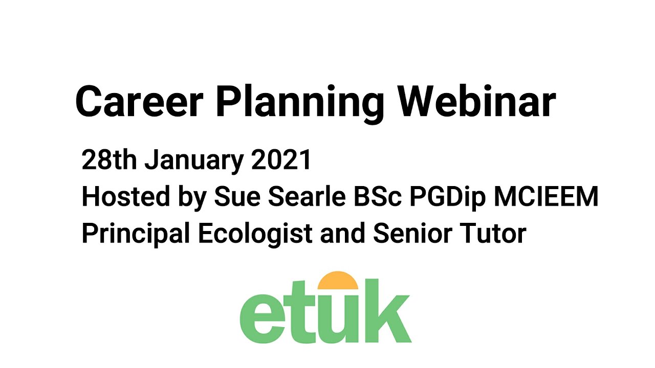 Career Planning (Recorded Webinar)