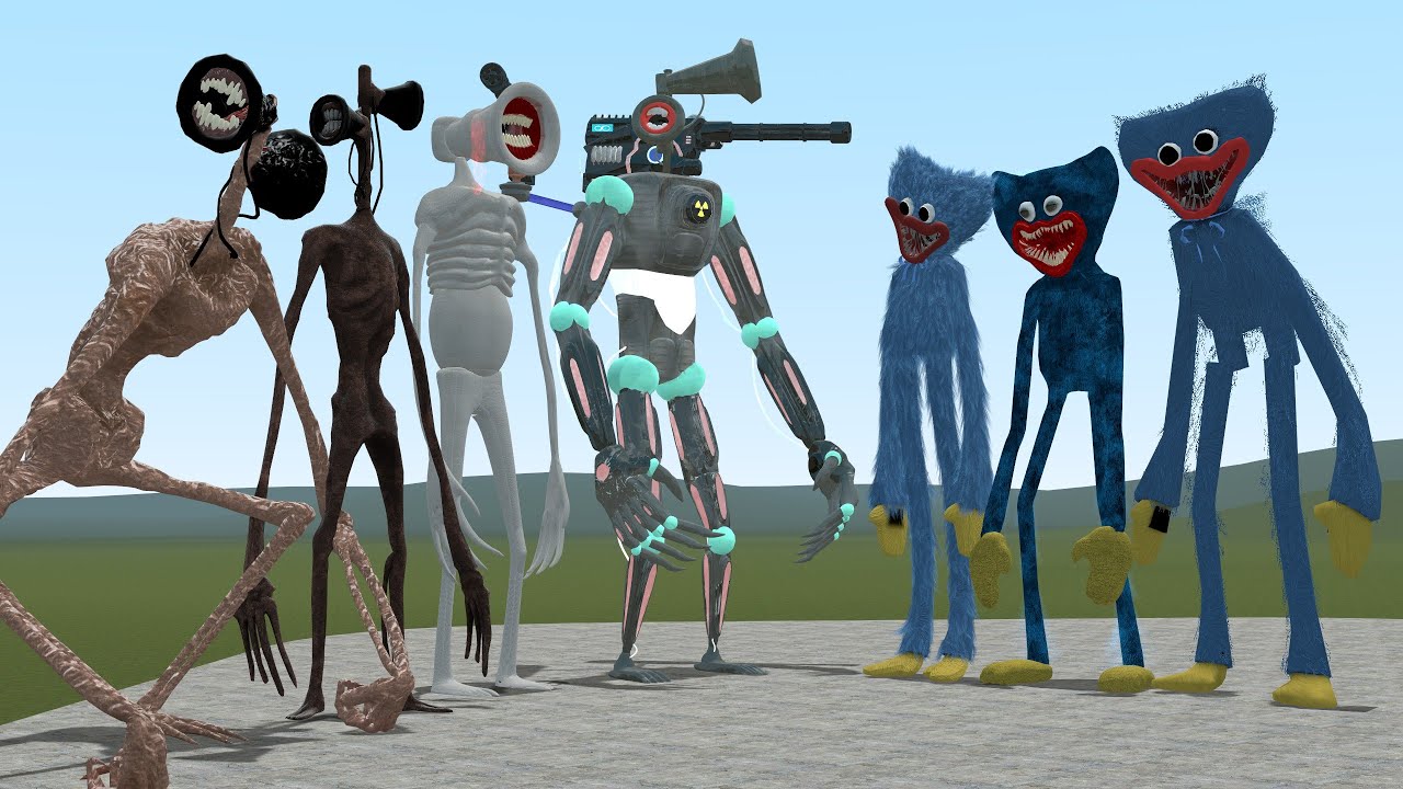 ALL SIREN HEADS VS ALL HUGGY WUGGYS!! Garry's Mod [Poppy Playtime]