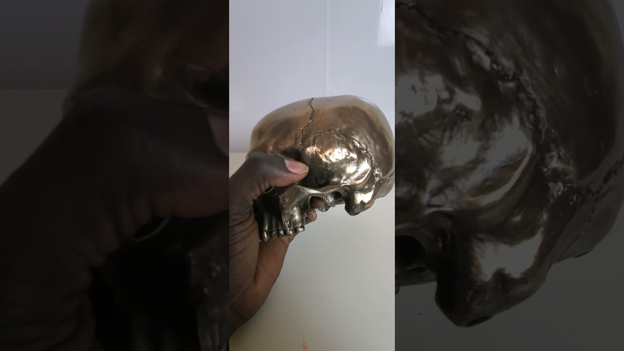 Human Skull (Jawless) - Myth & Legend Sculpture - Cold Cast Bronze