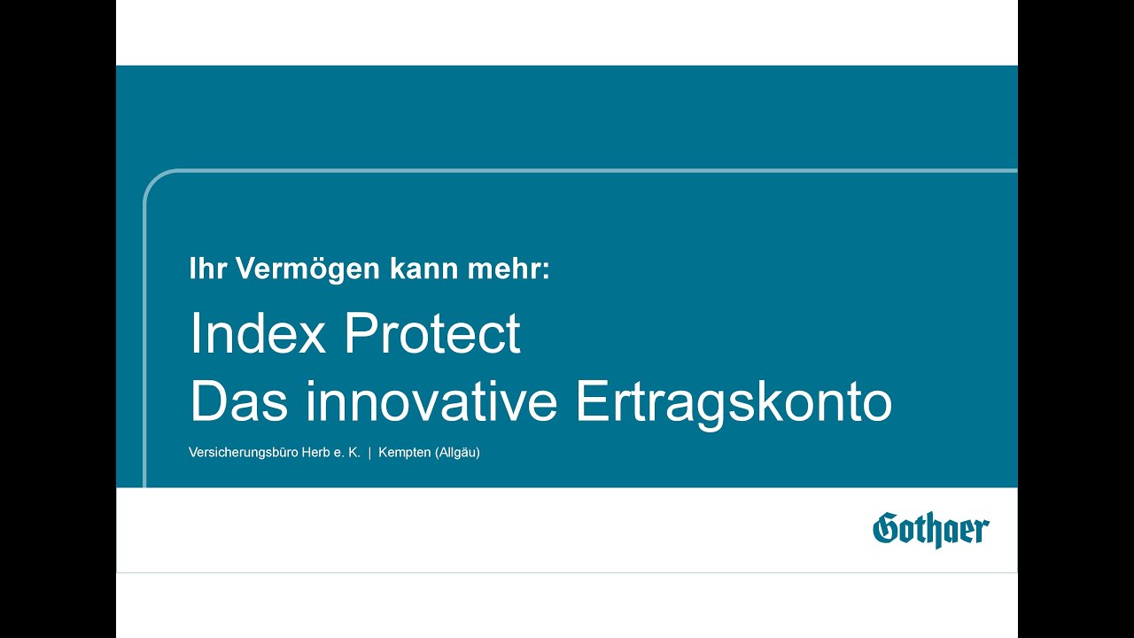 sicHERBesser&reg; Ertragskonto Index Protect bei Versicherungsb&uuml;ro Herb e.K.