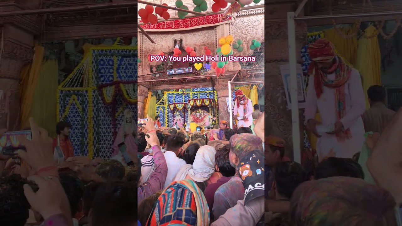 POV: You played Holi in Barsana 💛🌈