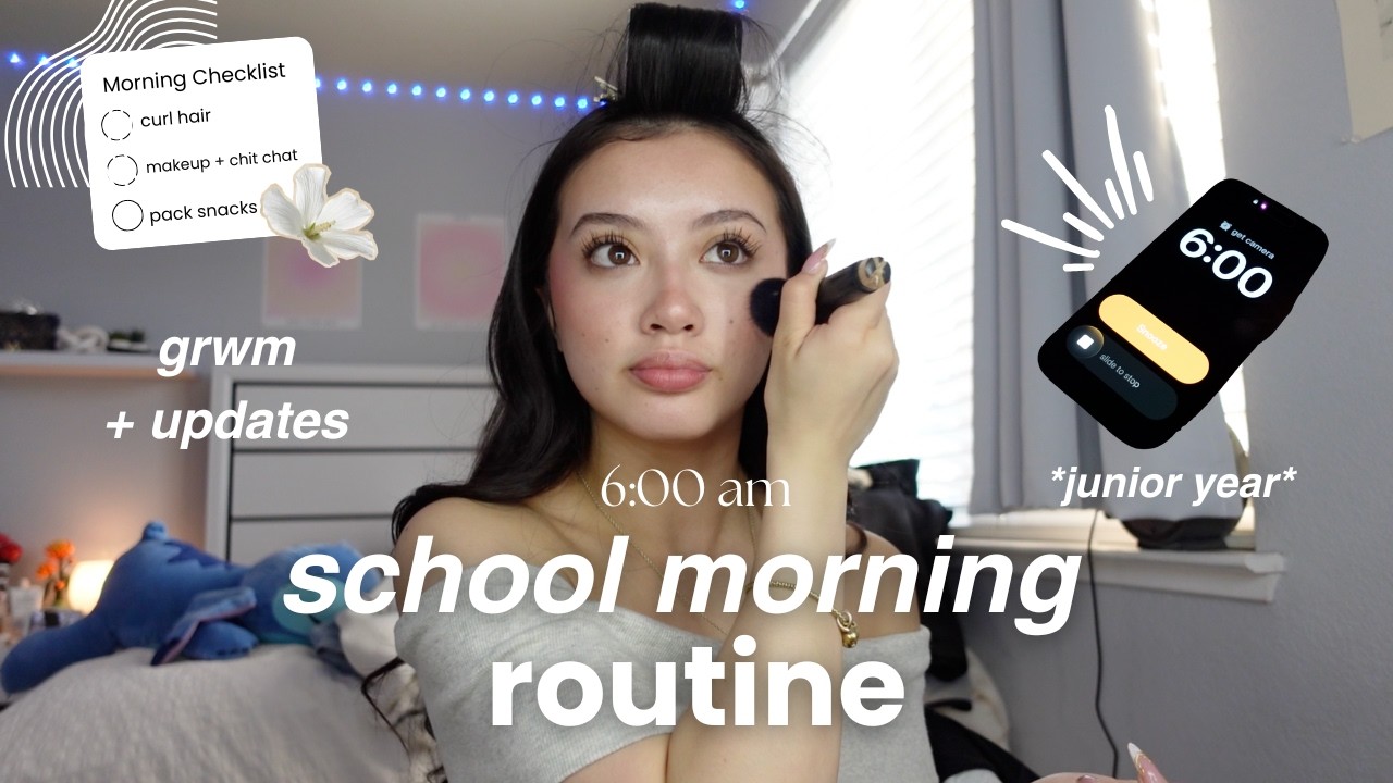grwm: Моя утренняя рутина в 6:00 утра в школе🌟 (обновление) *11 класс*