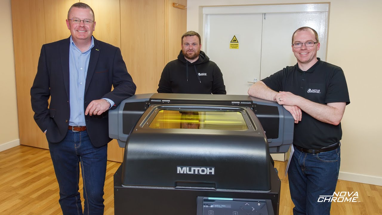 Mutoh XpertJet 661UF UV printer arrives at Nova Chrome UK!