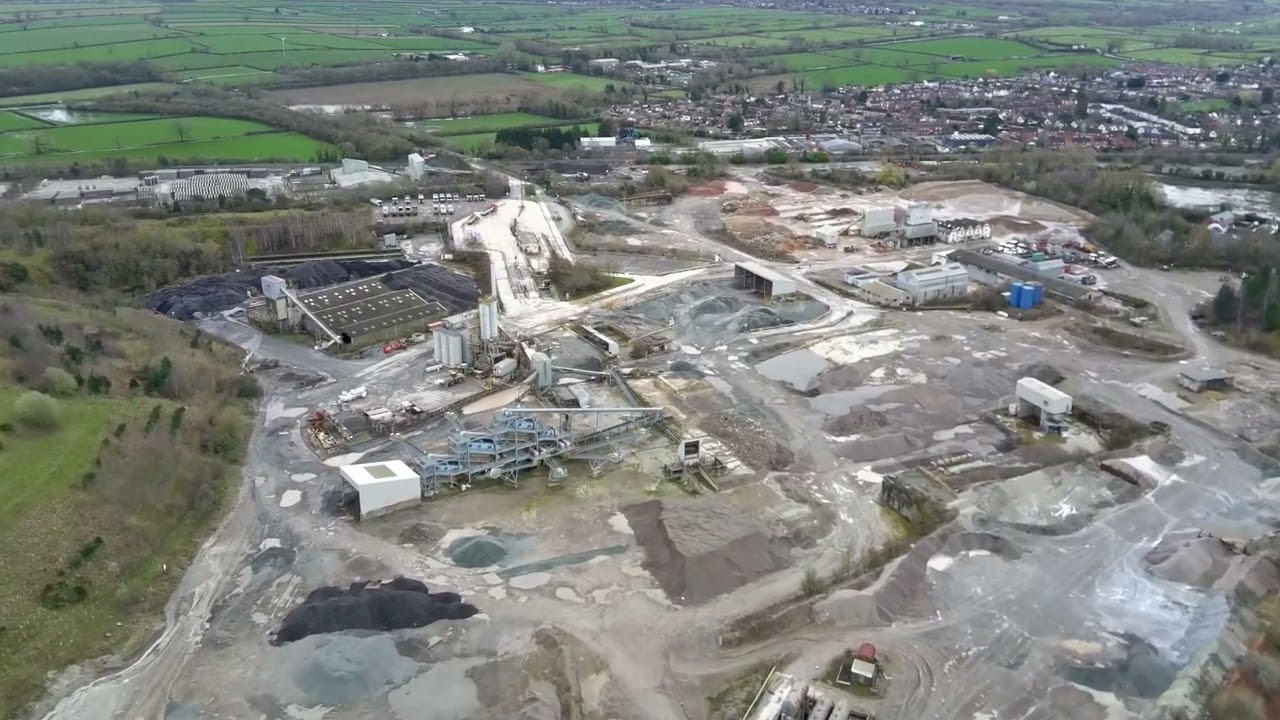 Breathtaking drone footage of Croft Quarry  4K