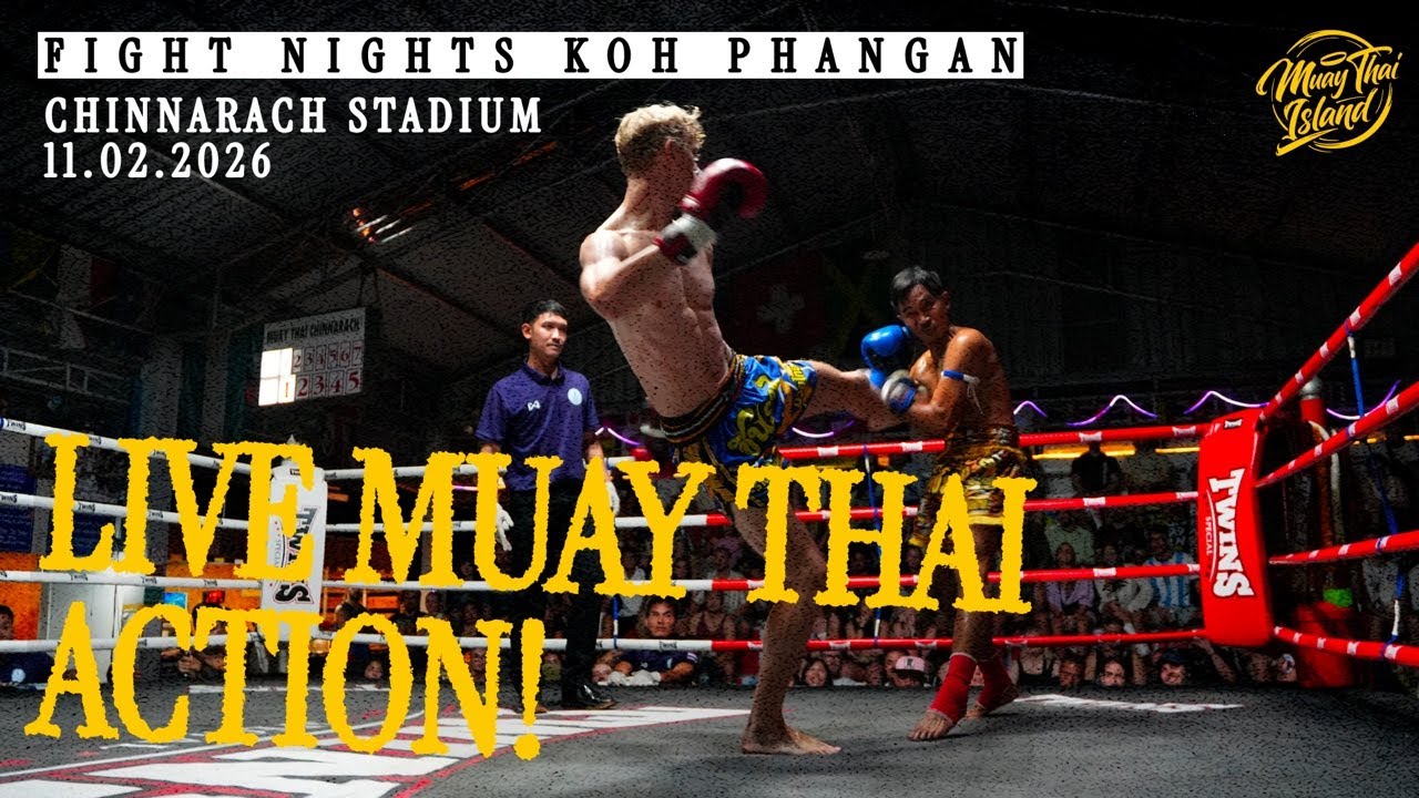 LIVE! 🔴 Muay Thai Fight Night from Chinnarach Stadium in Koh Phangan  - 11 Feb 2026