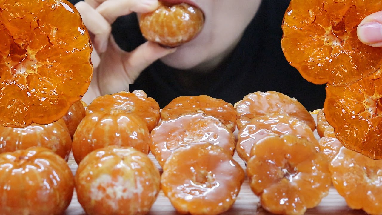 ASMR 갈색설탕 귤탕후루 🍊 먹방|탕후루 만드는법|Tanghulu Candied Fruits Mandarin | Mukbang Kẹo trái cây フルーツ飴