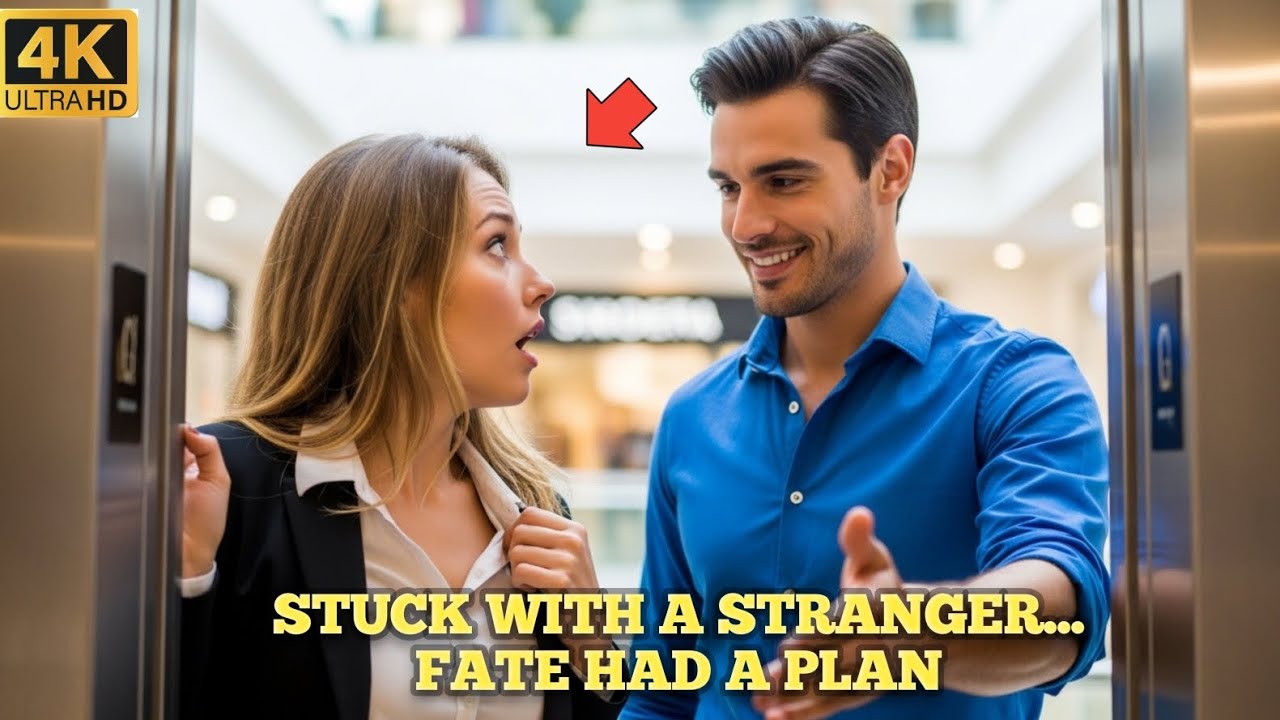 Stuck in the Mall Elevator... Handsome Stranger to the Rescue – Love Ignites!