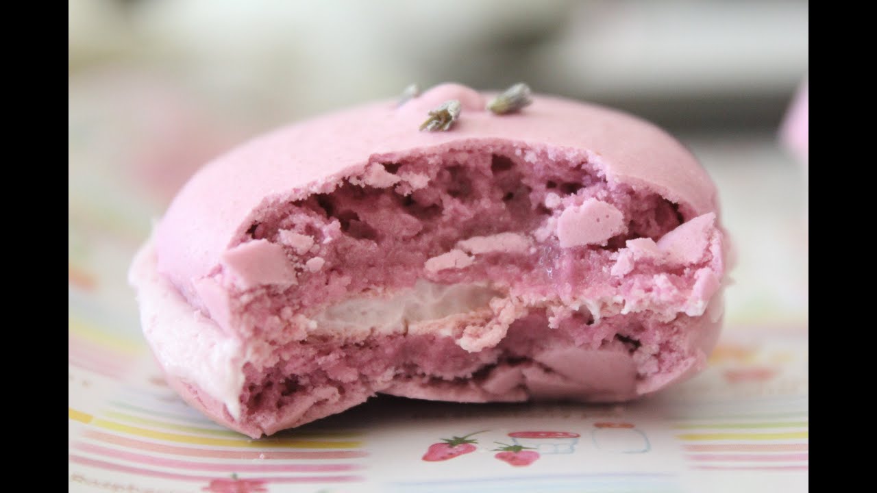 How To Make Lavender French Macarons + Lavender Buttercream Frosting