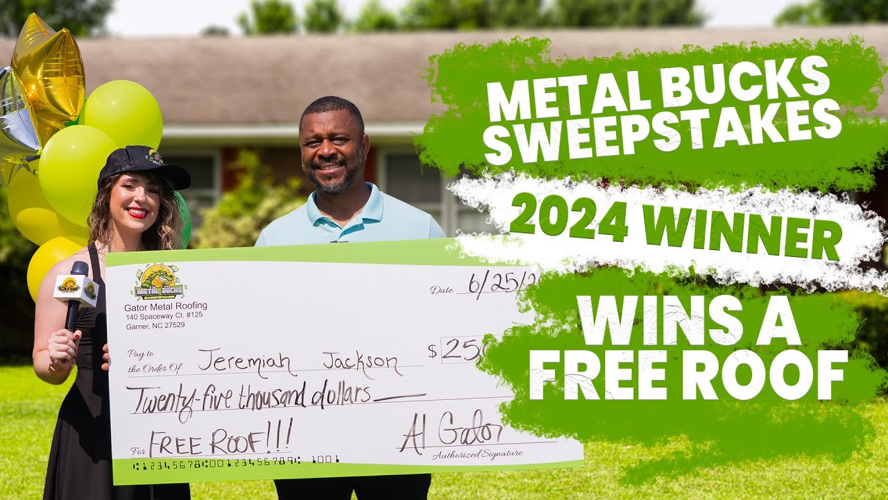 He Won A FREE Roof! Introducing Our 2024 Sweepstakes Winner
