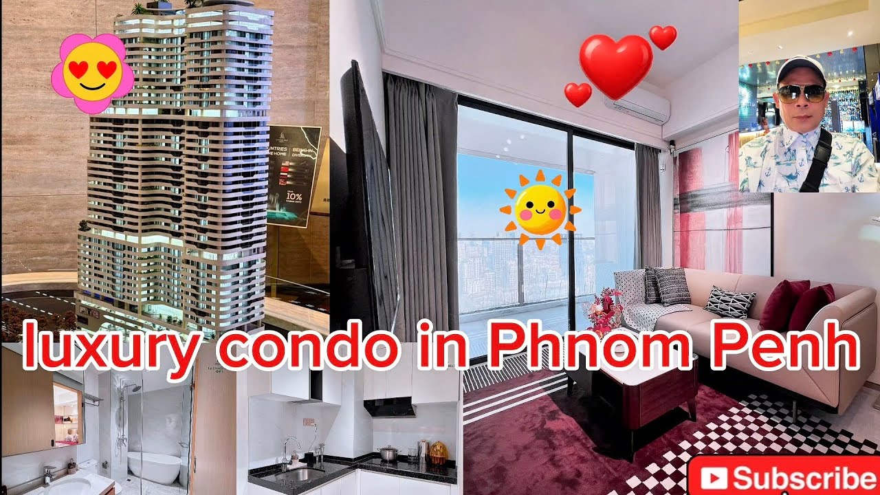 ការទស្សនា luxury condoតំលៃពី$116,000 to over $200,000នៅកណ្ដាលក្រុង/Visit condo in Phnom Penh🏘️🏭🌸🏵️