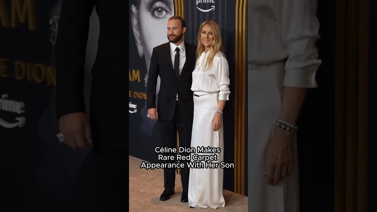 C&eacute;line Dion with her son for the documentary screening of her life in New York City#shorts#celebrity