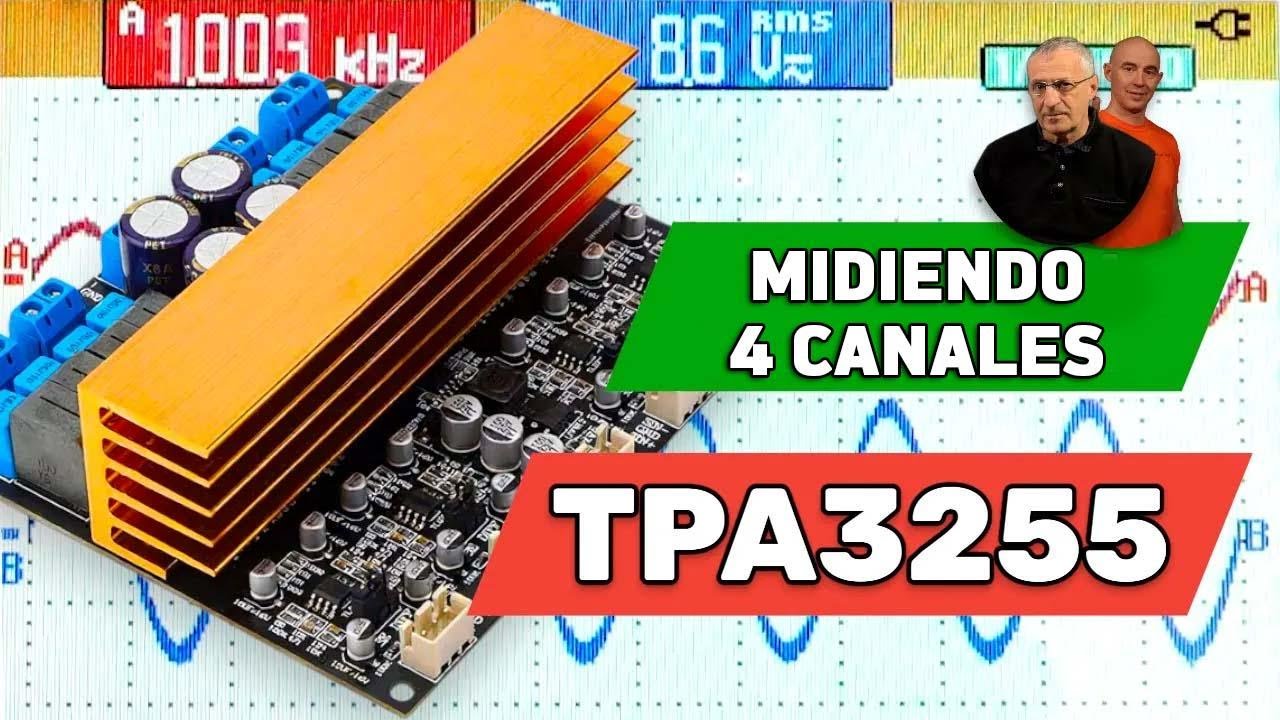 ¿Qué tan potente es un amplificador de 4 canales con TPA3255?