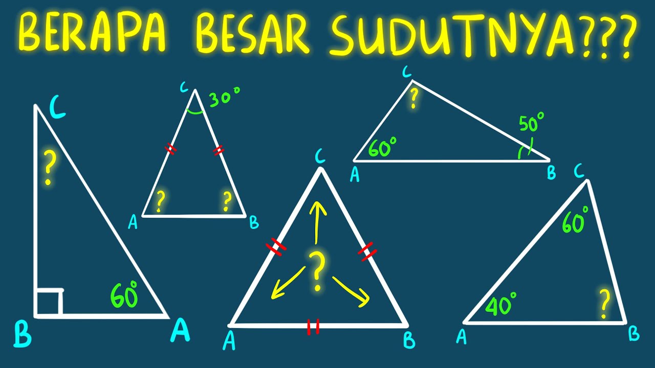 Cara Menghitung Sudut Segitiga | Semua Jenis Segitiga SAMPAI PAHAM!