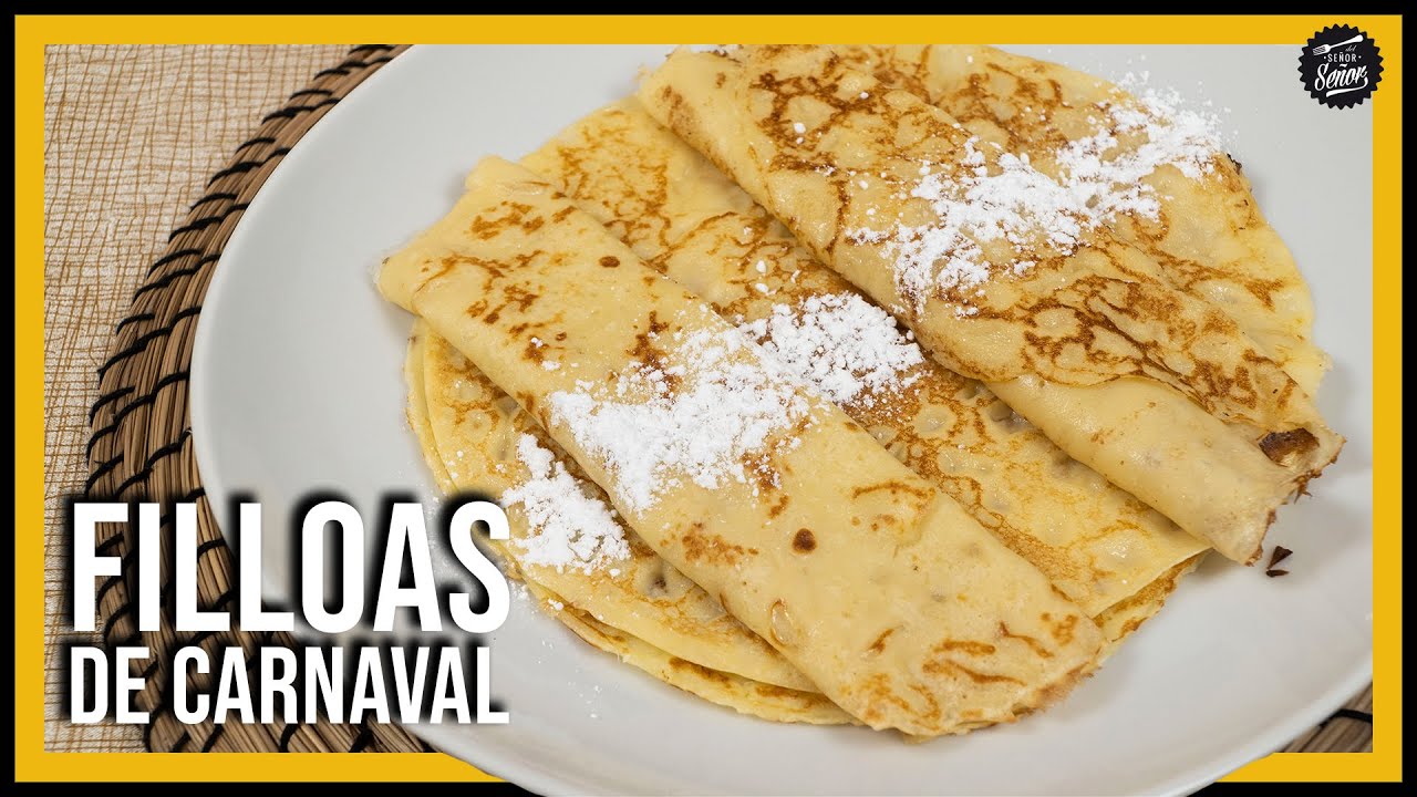 Filloas gallegas 🎭 Receta de carnaval ¡en 2 minutos!