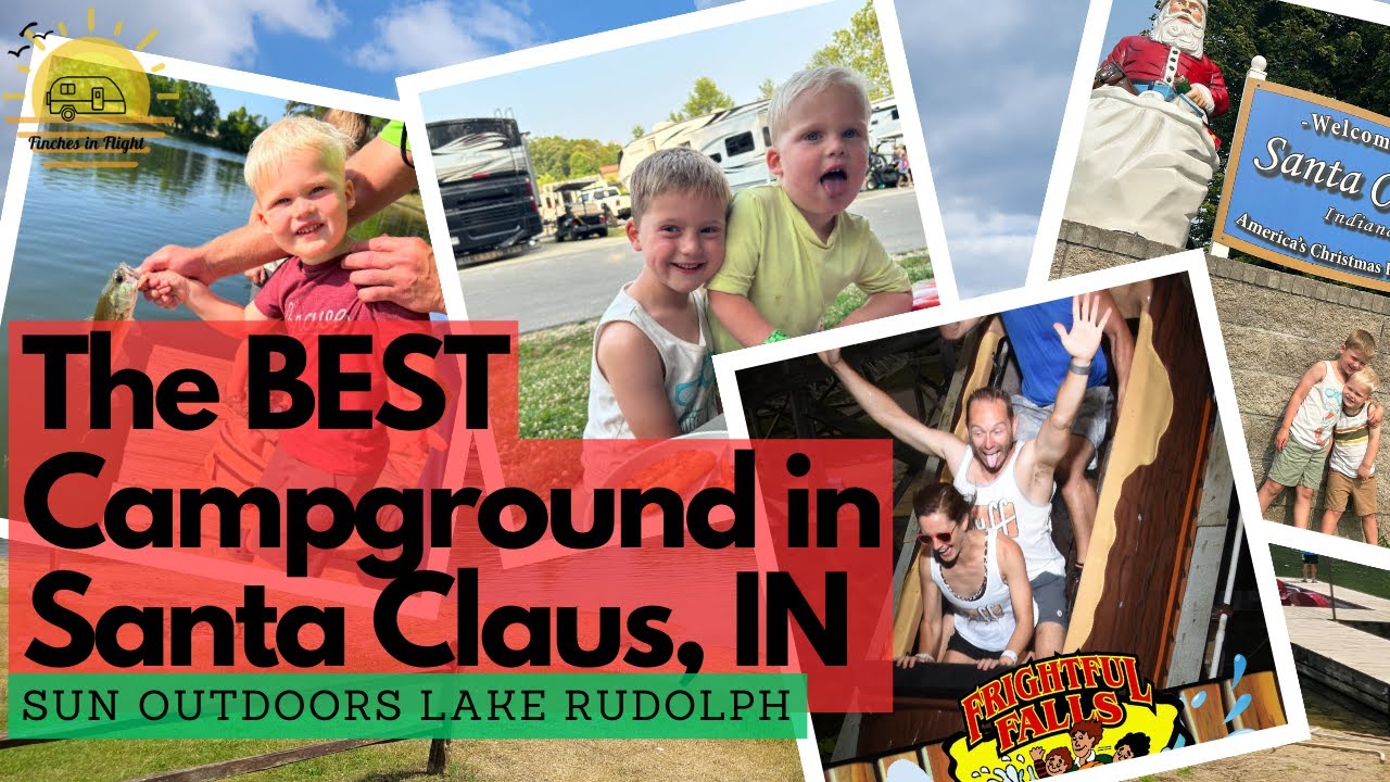 The BEST campground in Santa Claus, IN - Sun Outdoors Lake Rudolph