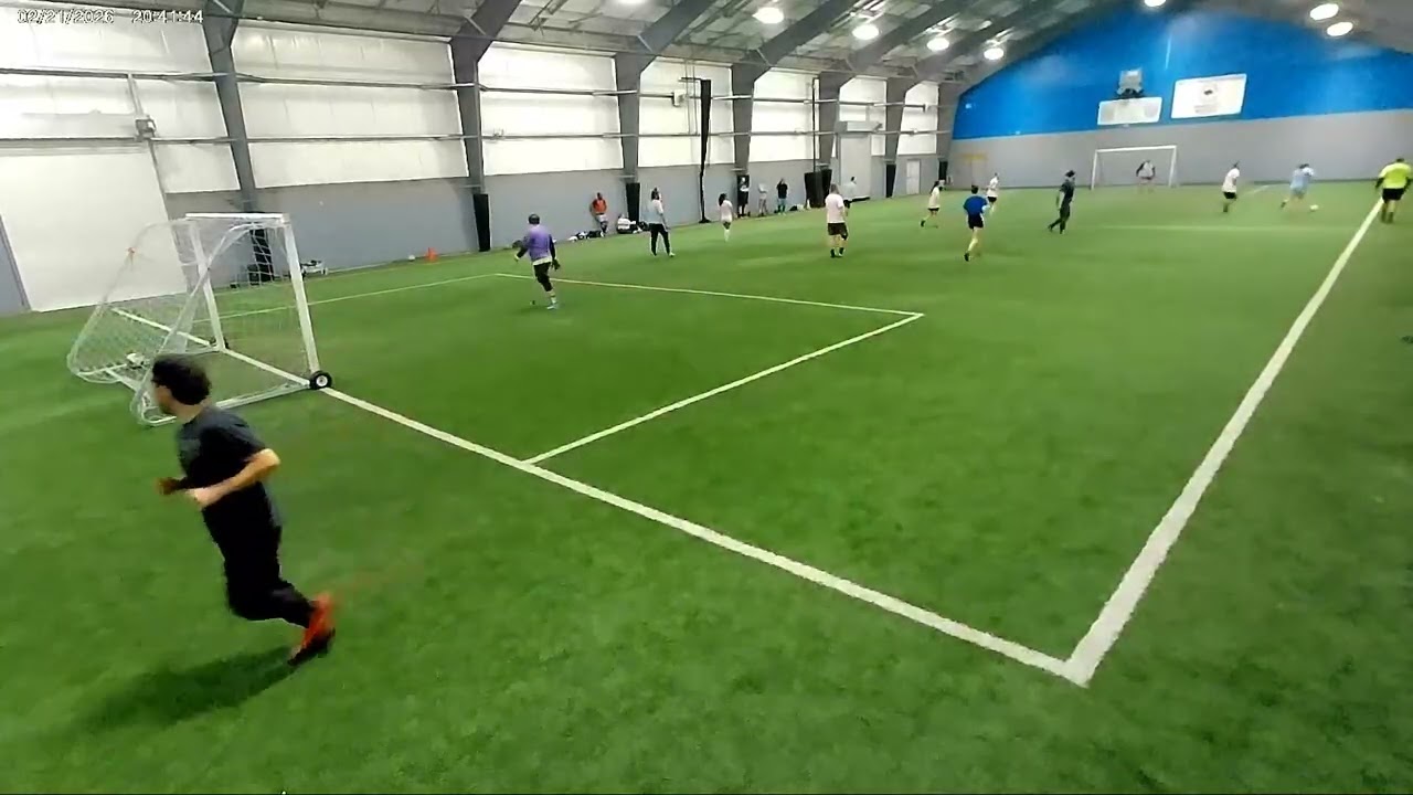 Game On 20250221   Game 3 Entrance View Indy FC vs GrassStains FC 2nd Half