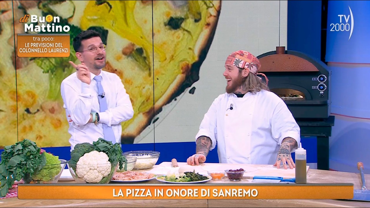 Di Buon Mattino (TV2000) - Daniele Frontoni e la sua pizza speciale dedicata a Sanremo
