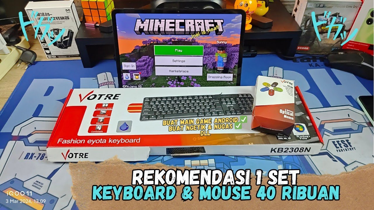 Rekomendasi 1 Set Keyboard & Mouse 40 Ribuan Buat Main Game Di Hp 🔥
