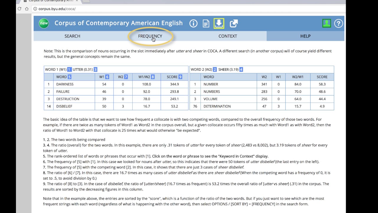 Video 5- Compare search and other corpora