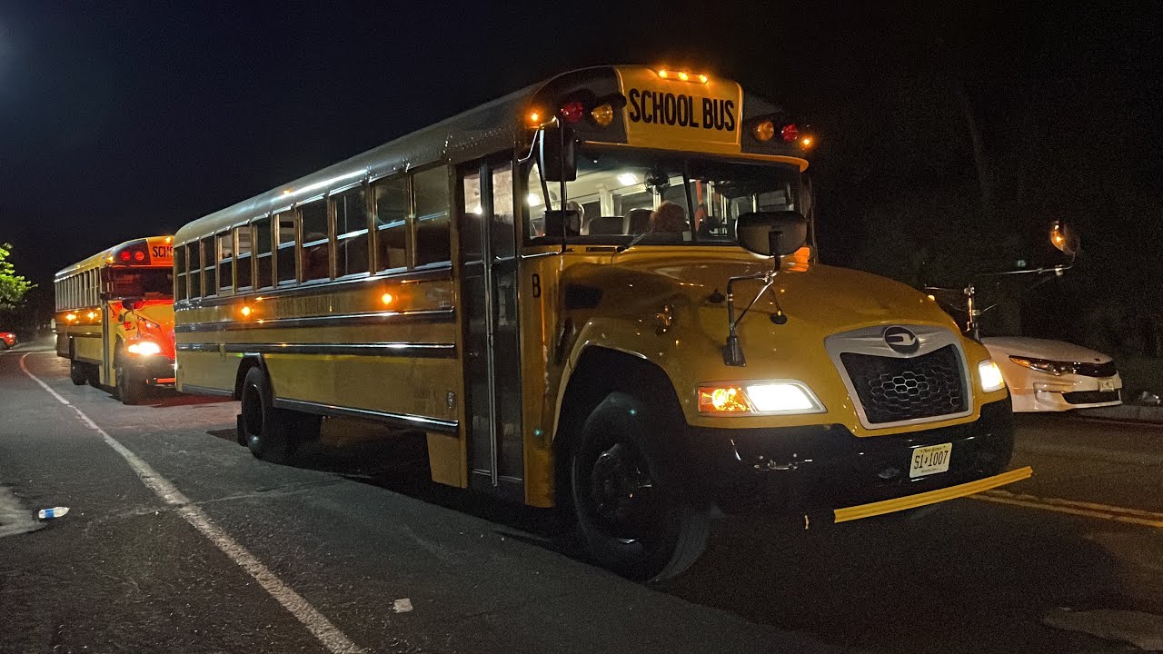 School Buses Leaving the Rutgers Football Game -  9/16/23