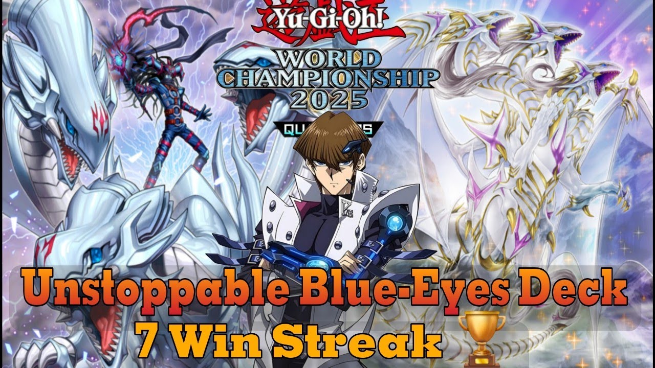 كيف دمّرت خصومي بمجموعة Blue-Eyes في بطولة العالم 2025 🔥 | Yu-Gi-Oh Master Duel
