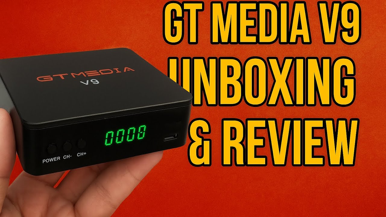 GT Media v9 prime Satellite receiver Unboxing & Review