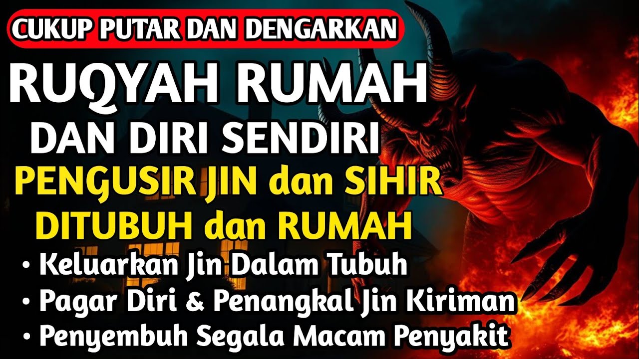 RUQYAH RUMAH PENGUSIR JIN, SETAN & SIHIR DI RUMAH & TUBUH, PENENANG HATI DAN FIKIRAN| BY ALAA AQEL