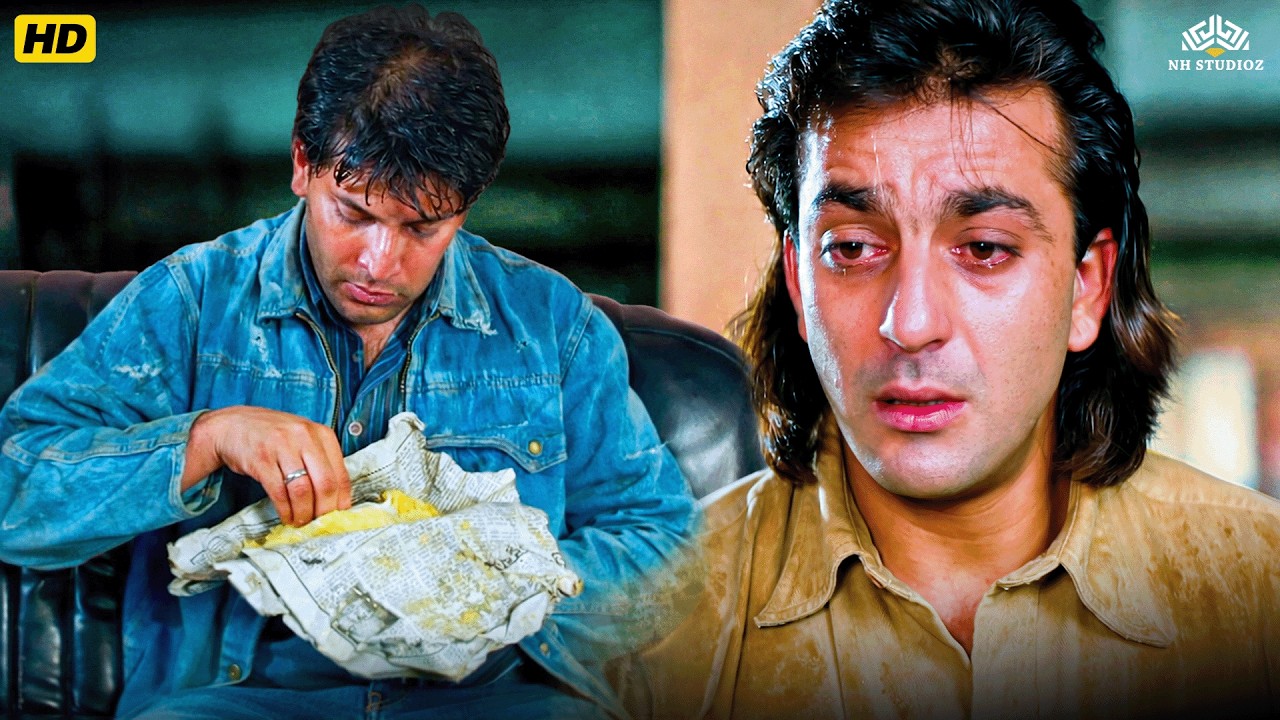 वक्त ने दोस्तों को भिखारी बना दिया- संजय दत्त आदित्या पंचोली बेस्ट इमोशनल सीन- Aatish Mobvie Scene