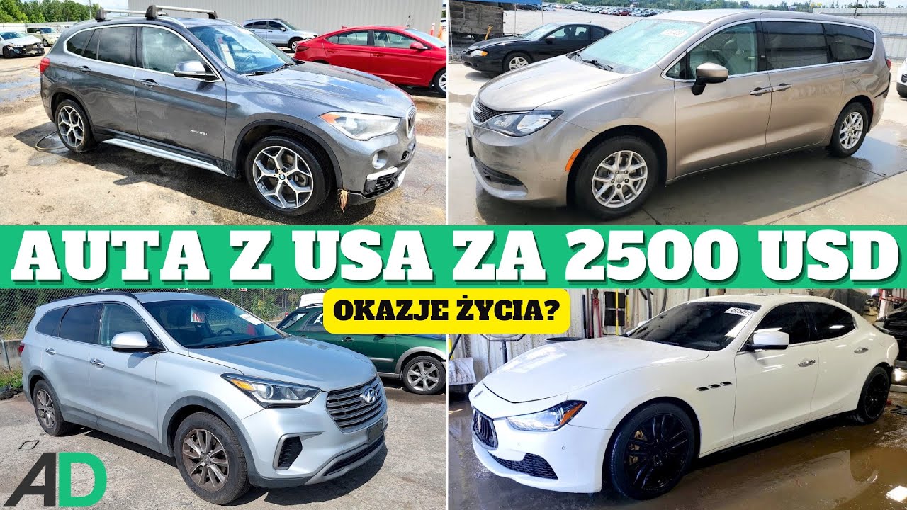 Auta z USA za 25 tys. zł 
