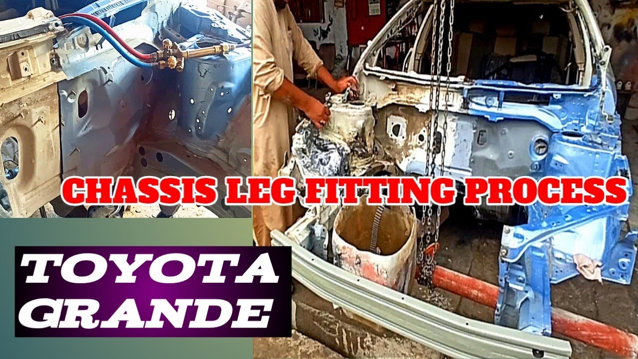 Car Chassis Leg Replacement | Toyota Corolla Grande | Accident Car Restoration