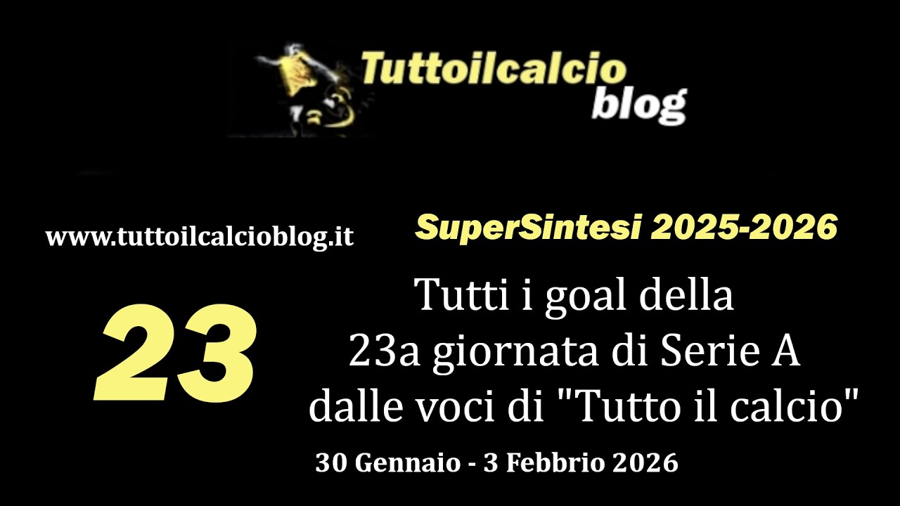 SuperSintesi della 23a di Serie A 2025-2026
