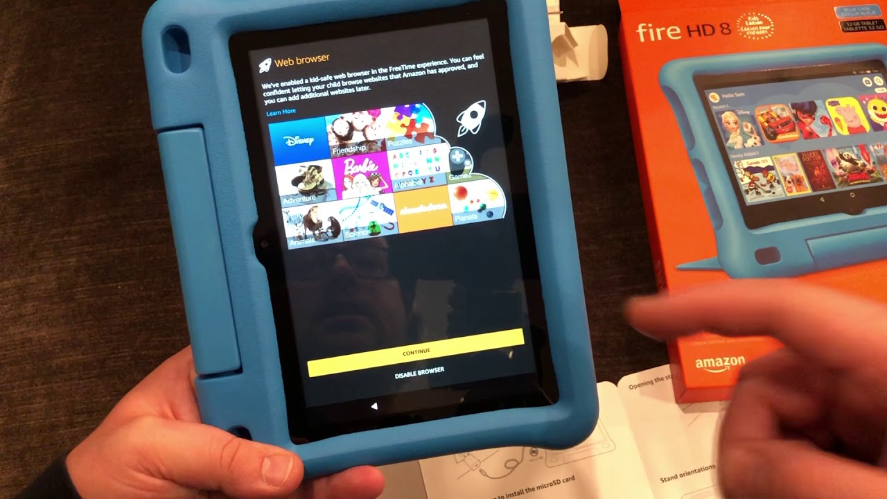 Детский планшет Fire HD 8. ПОЛНАЯ НАСТРОЙКА и быстрая демонстрация интерфейса
