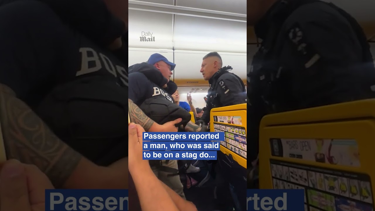 British father and son dragged off Ryanair flight by police