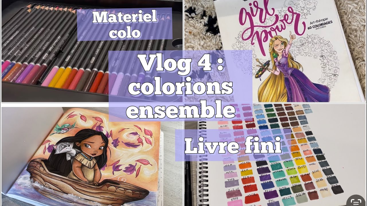 Vlog 4 ✏️ : Brutfuner, livre terminé, livre petite poupée et suite matériel coloriage