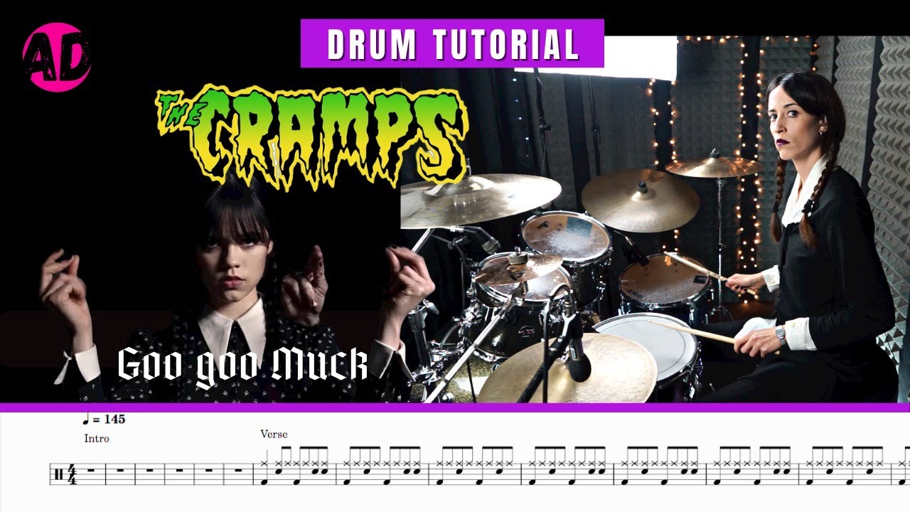 Goo goo Muck - The Cramps - Drum Cover (Drum Score)
