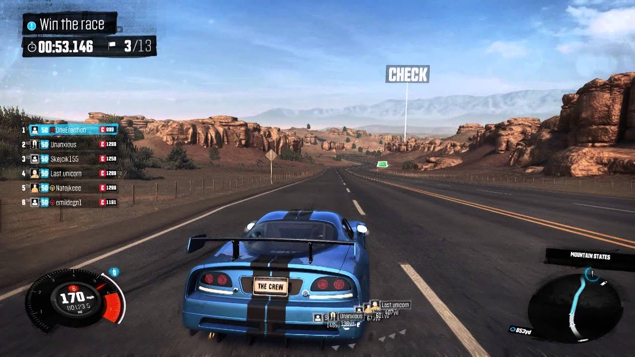 The Crew: Online PvP Race - 2010 Dodge Viper SRT-10 Performance & Circuit Spec