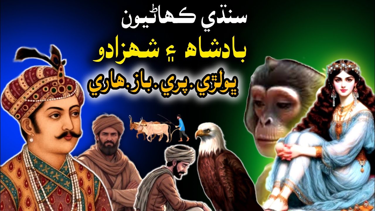 Badshah Aen Shehzado & Bholarri Aen Pari_Gareeb Haari Aen Baaz | Sindhi Kahaniyan| Sindhi Kahani