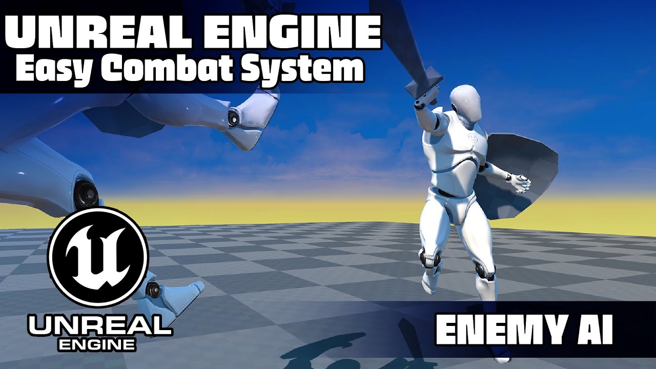 Enemy AI Follow And Attack Player | How To Create Basic Melee Combat System in Unreal Engine 5