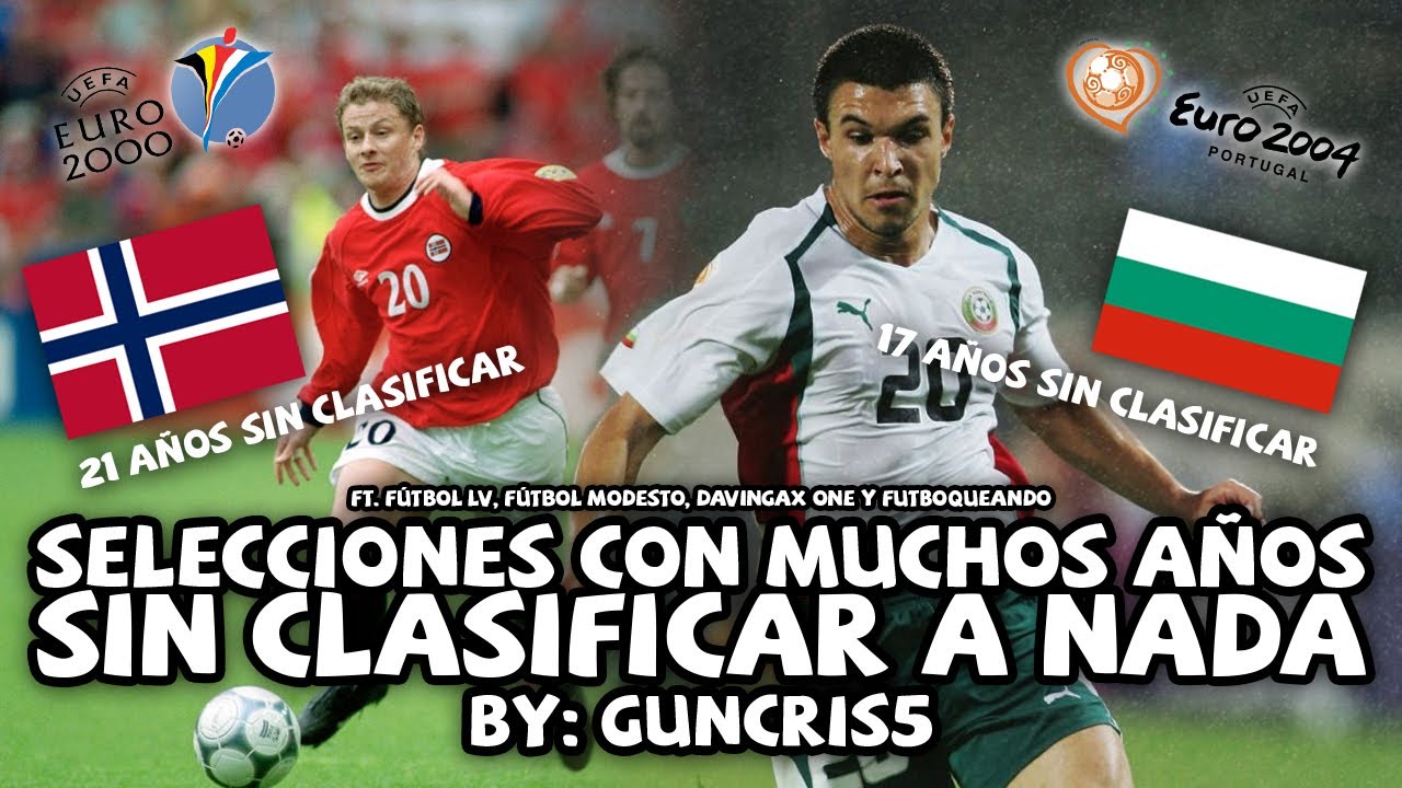 SELECCIONES que HACE MUCHOS AÑOS no CLASIFICAN a NINGÚN TORNEO IMPORTANTE | 🇳🇴, 🇧🇬, 🇸🇮, 🇮🇱, 🇱🇻 e 🇮🇩