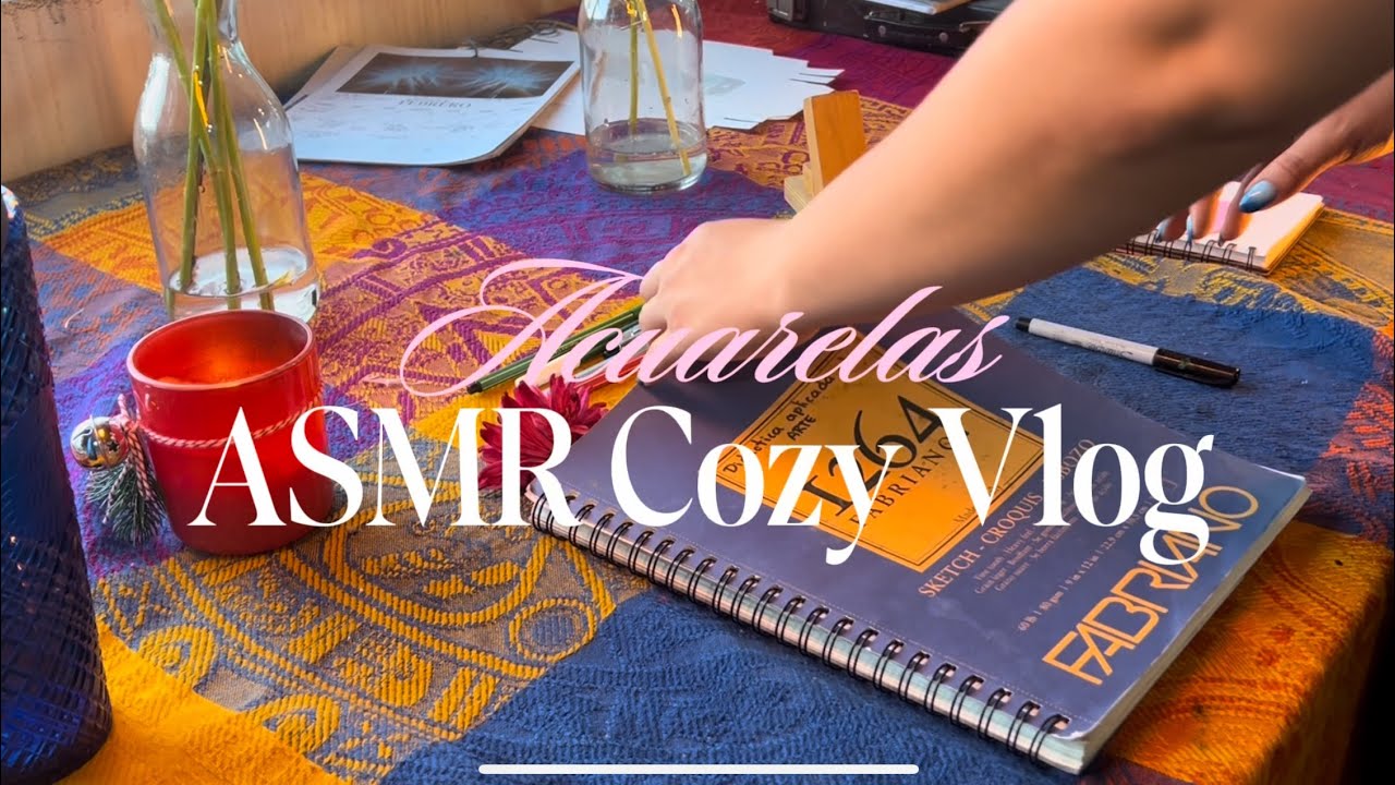 ASMR • Acuarelas • Cozy vlog 🌷