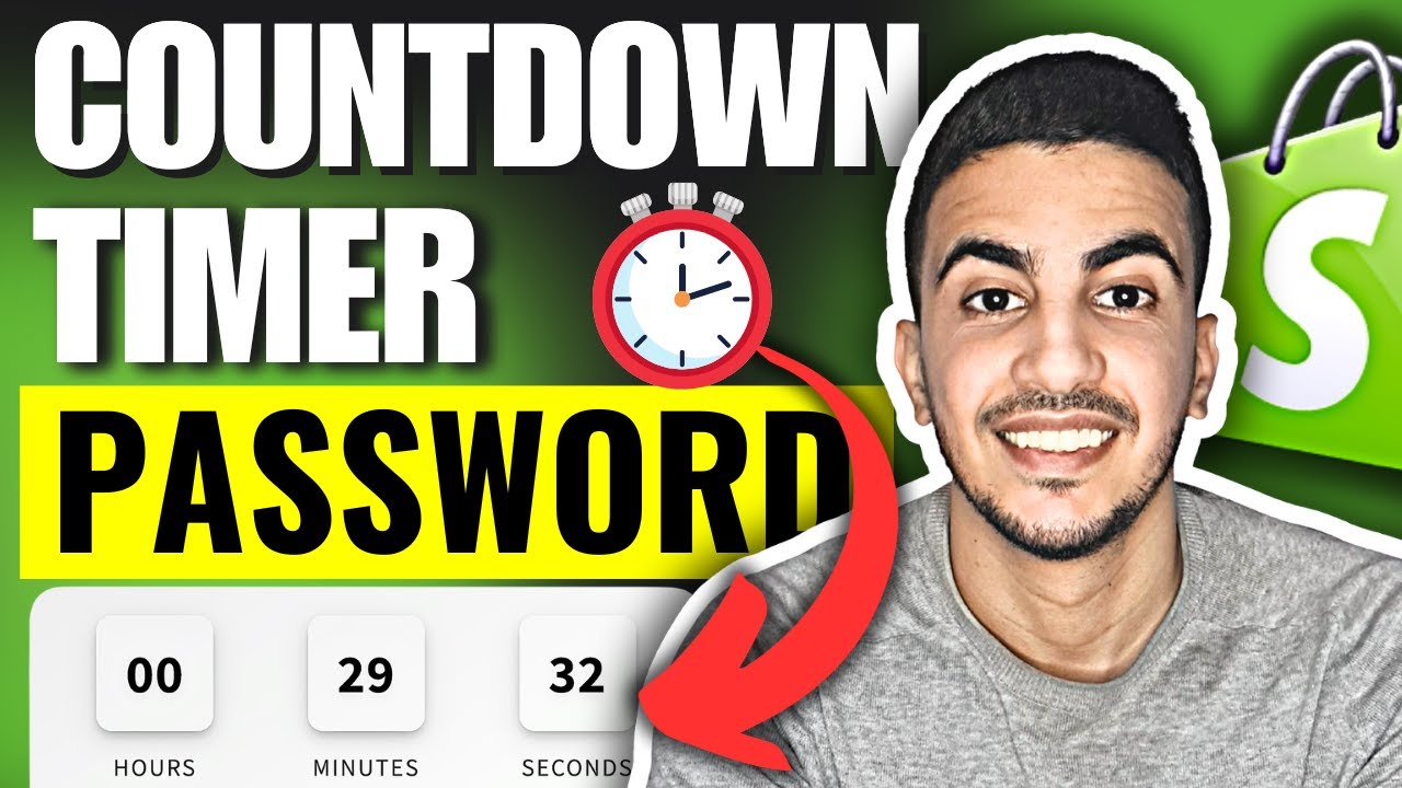 How To Add Countdown Timer On Password Page In Shopify